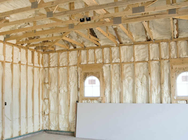 Hidden Springs building with closed cell spray foam insulation
